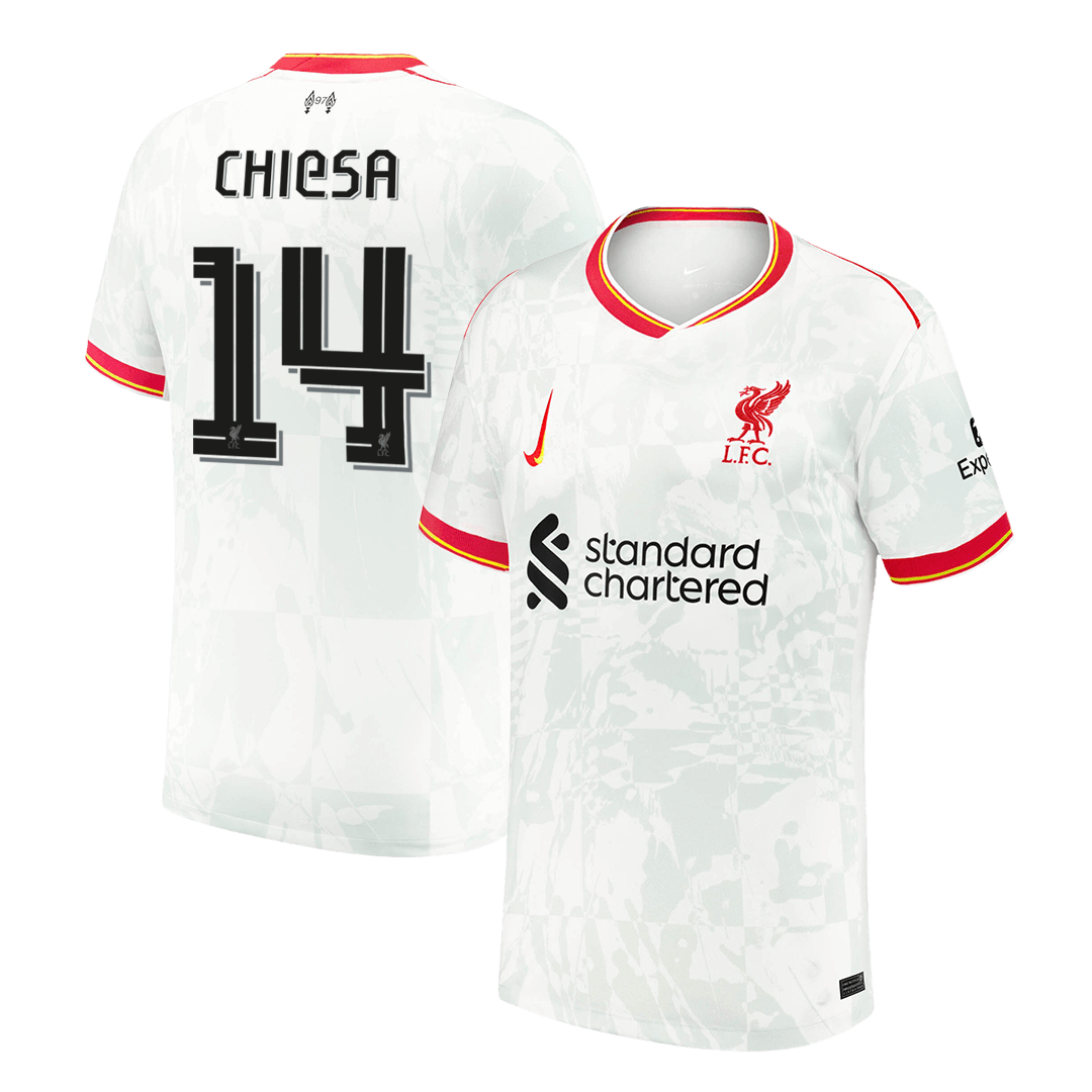 Liverpool third away soccer jersey No. 14 CHIESA 2024/25 - UCL Go Soccer World Shop