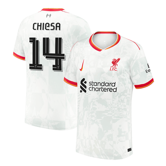 Liverpool third away soccer jersey No. 14 CHIESA 2024/25 - UCL Go Soccer World Shop