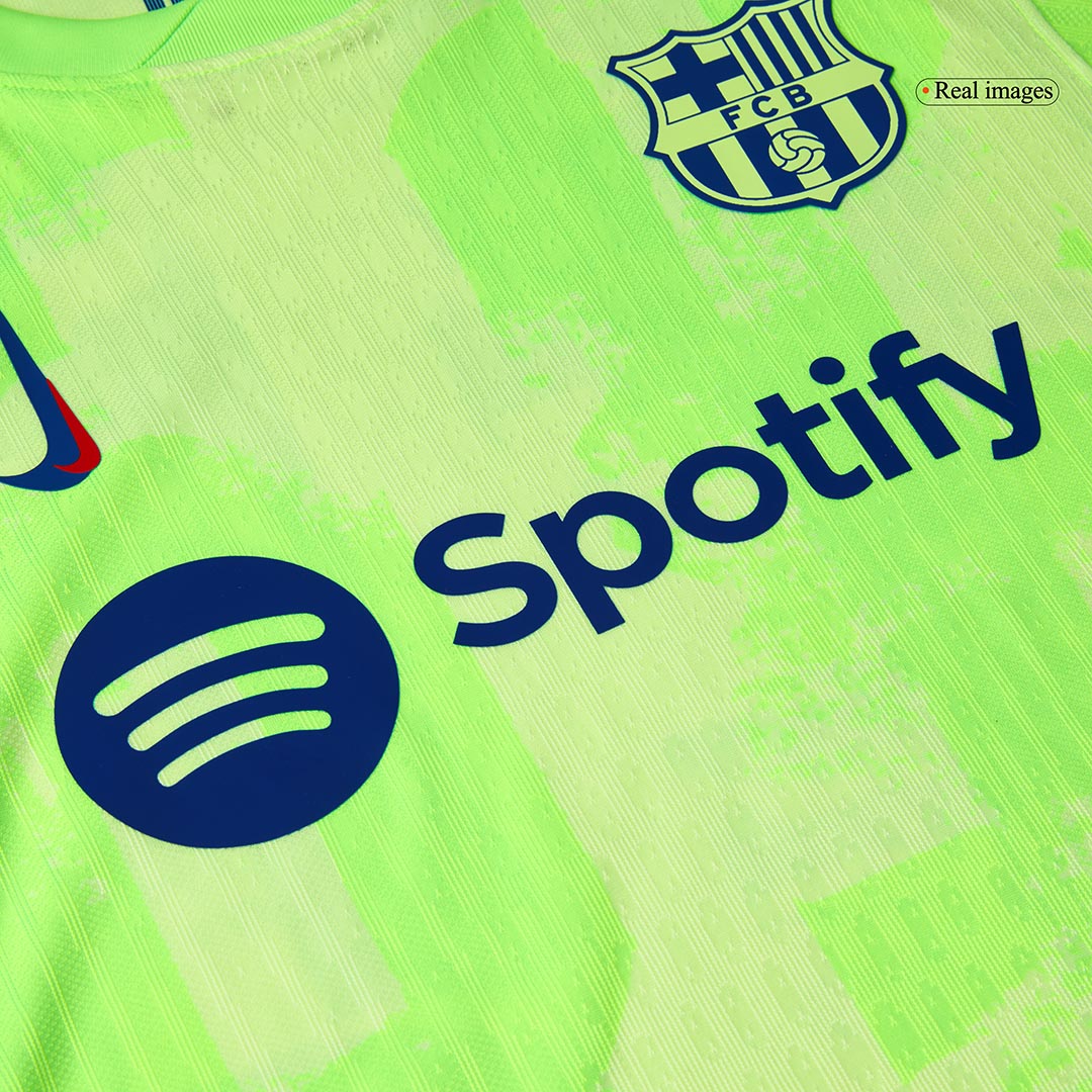 Player Version RAPHINHA #11 Barcelona Third Away Soccer Jersey 2024/25 - UCL£¨Spotify Logo Without Text£© Go Soccer World Shop