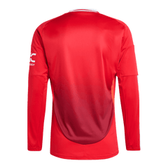 Manchester United long sleeve soccer jersey 2024/25 Go Soccer World Shop