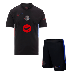 Barcelona away soccer kit (jersey + shorts) 2024/25 - Spotify logo without text Go Soccer World Shop