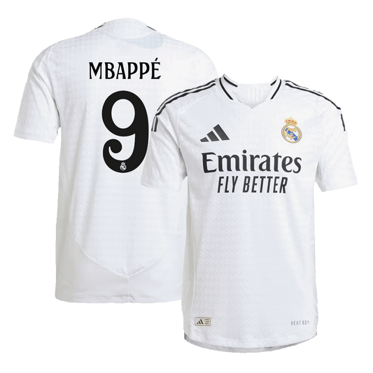 Mbappé player version Real Madrid's No. 9 soccer jersey for the 2024/25 season