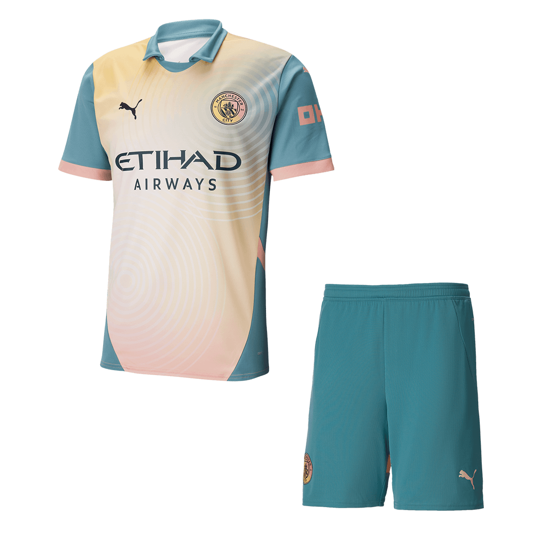 Manchester City fourth away soccer kit (jersey + shorts) 2024/25 - Definitely City Go Soccer World Shop