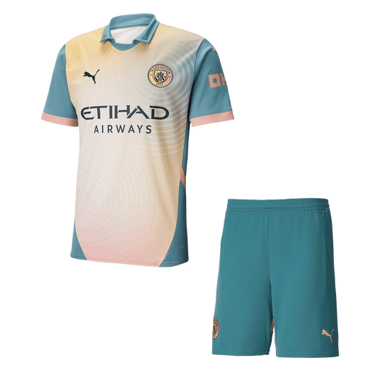 Manchester City fourth away soccer kit (jersey + shorts) 2024/25 - Definitely City Go Soccer World Shop