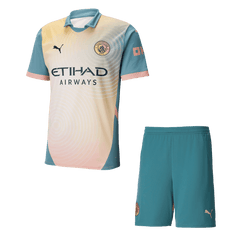 Manchester City fourth away soccer kit (jersey + shorts) 2024/25 - Definitely City Go Soccer World Shop