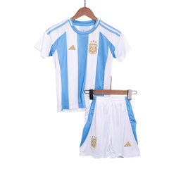 Argentina Kids Home jersey Set (Jersey + Shorts) Copa América 2024 Go Soccer World Shop