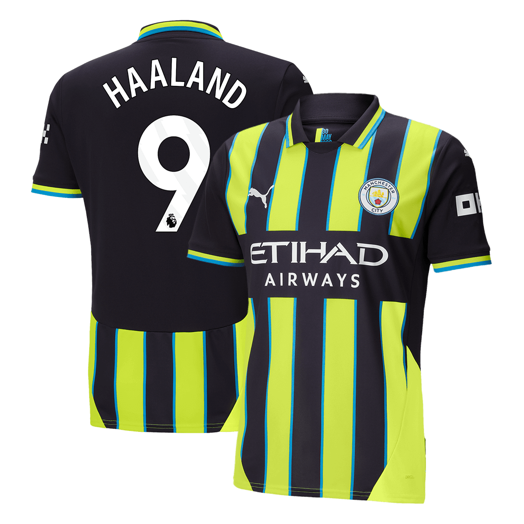 HAALAND No. 9 Manchester City 2024/25 away soccer jersey Go Soccer World Shop