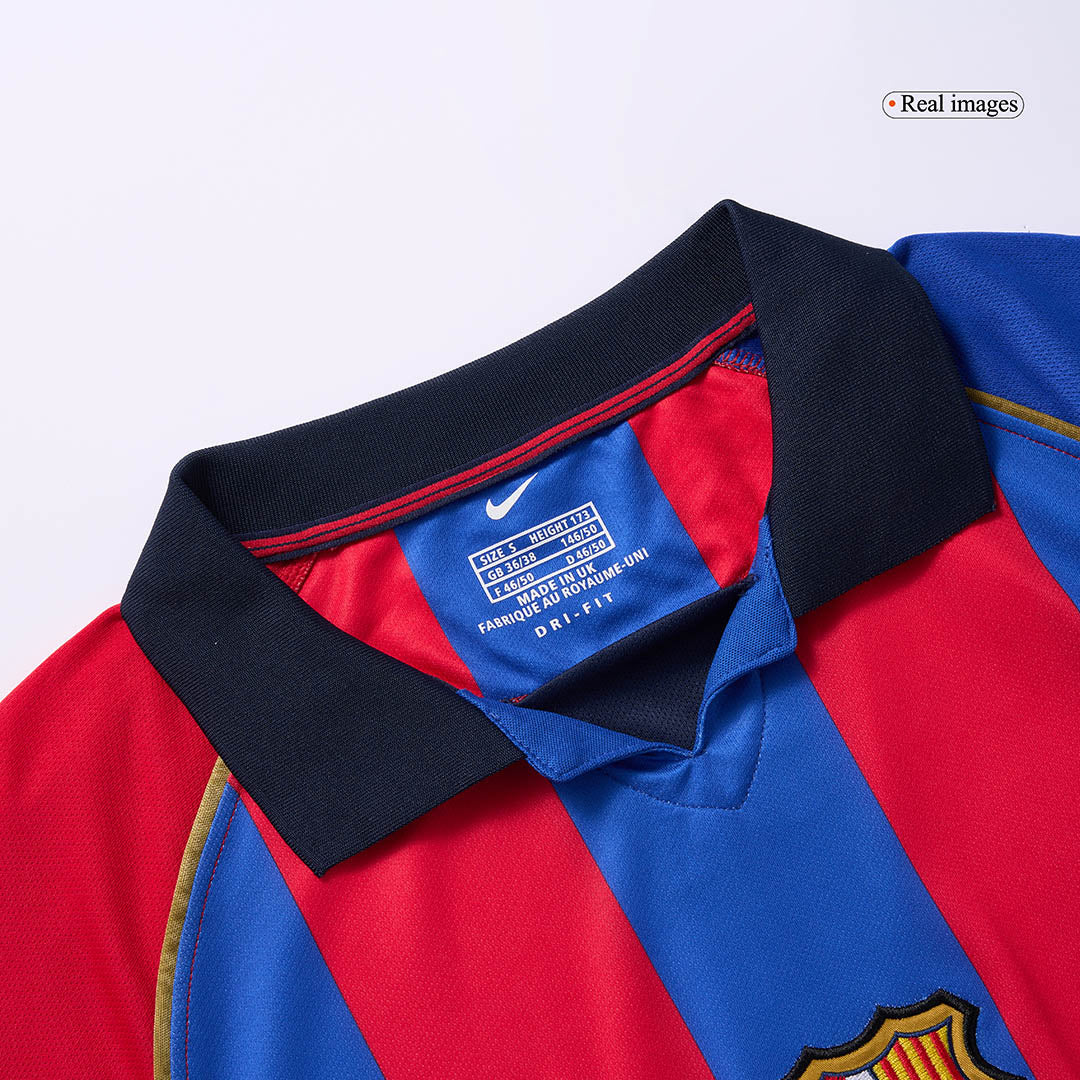 Retro 2001/02 Barcelona Home soccer jersey Go Soccer World Shop