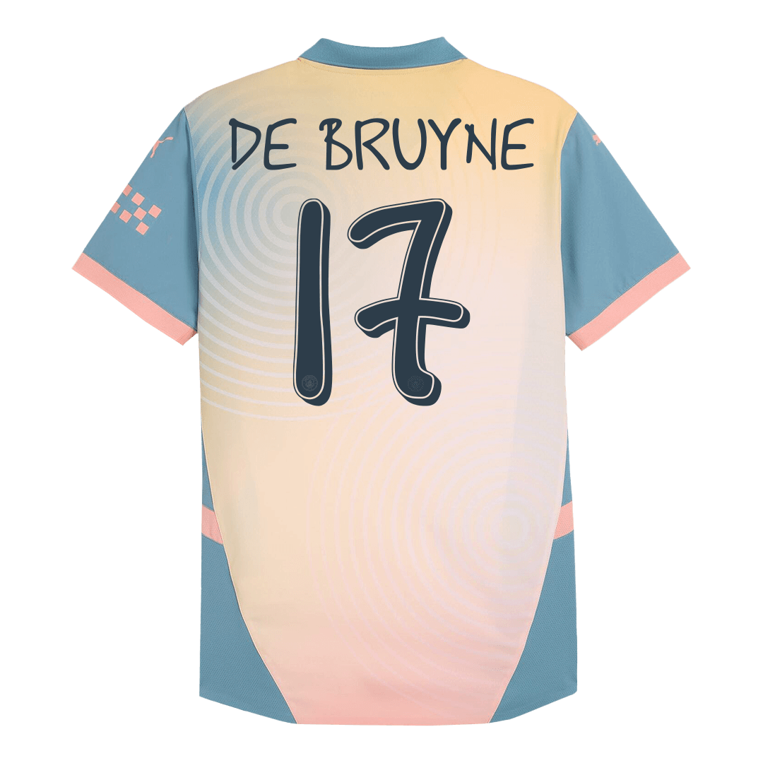 Player Version DE BRUYNE #17 Manchester City Fourth Away Soccer Jersey 2024/25 - Definitely City Go Soccer World Shop