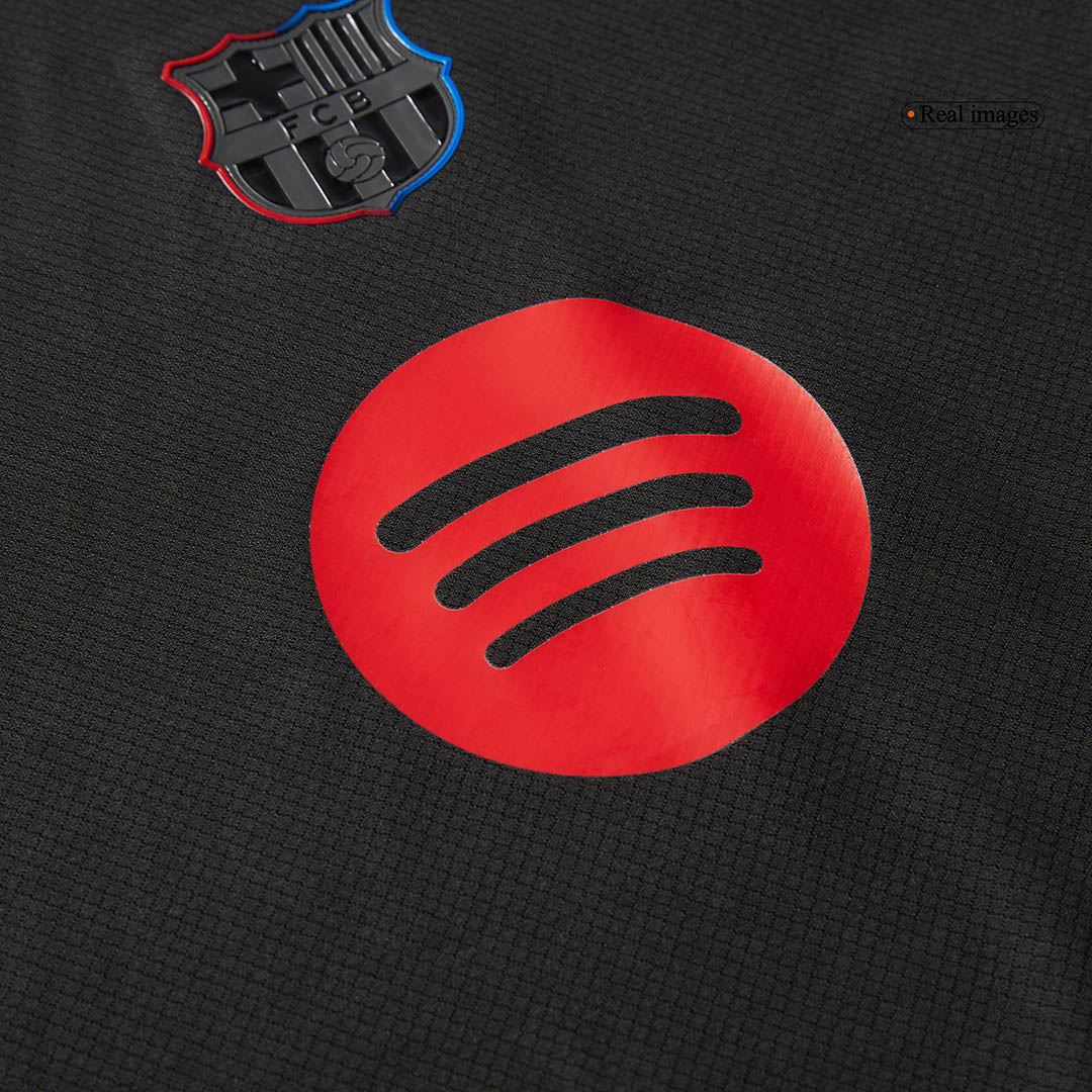 Barcelona children's away soccer kit (jersey + shorts) 2024/25 - Spotify logo without text Go Soccer World Shop