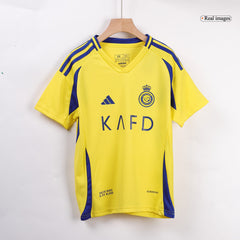 RONALDO #7 Al Nassr Kids Home soccer jersey Set (Jersey + Shorts + Socks) 2024/25 Go Soccer World Shop