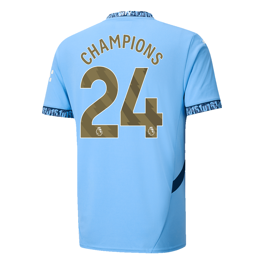 CHAMPIONS #24 Manchester City 2024/25 soccer jersey Go Soccer World Shop