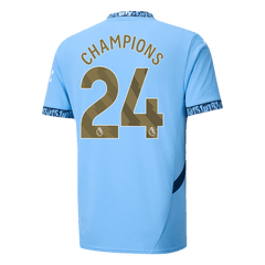 CHAMPIONS #24 Manchester City 2024/25 soccer jersey Go Soccer World Shop