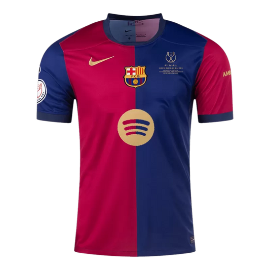 Barcelona Home Soccer Jersey 2024/25 - Copa del Rey Final Go Soccer World Shop