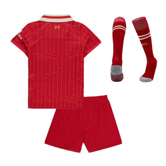 Liverpool Kids Home soccer jersey Set (Jersey + Shorts + Socks) 2024/25 Go Soccer World Shop