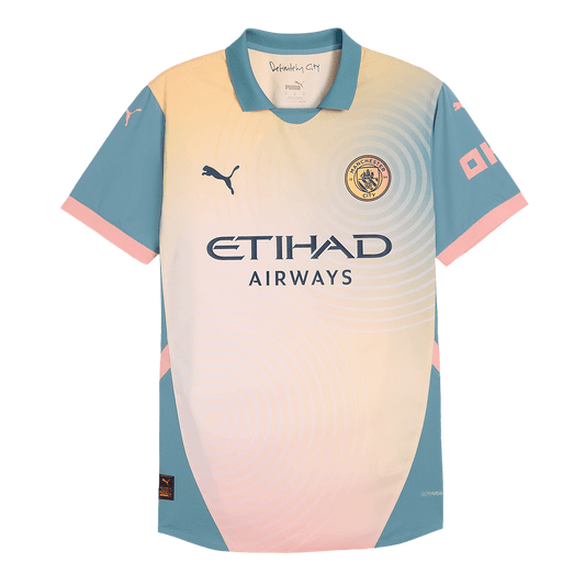 Player Version HAALAND #9 Manchester City Fourth Away Soccer Jersey 2024/25- Definitely City (UCL) Go Soccer World Shop