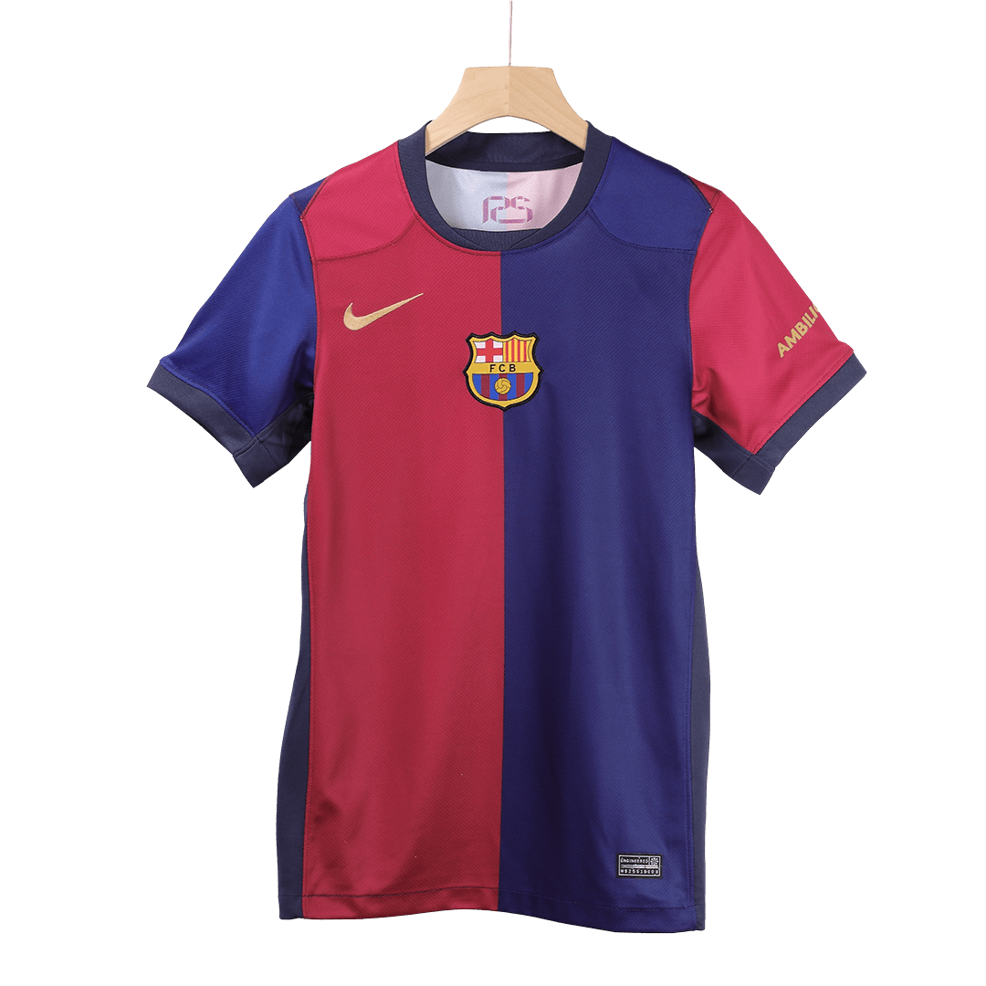 GAVI #6 Barcelona 2024/25 home soccer jersey - Spotify logo without text Go Soccer World Shop