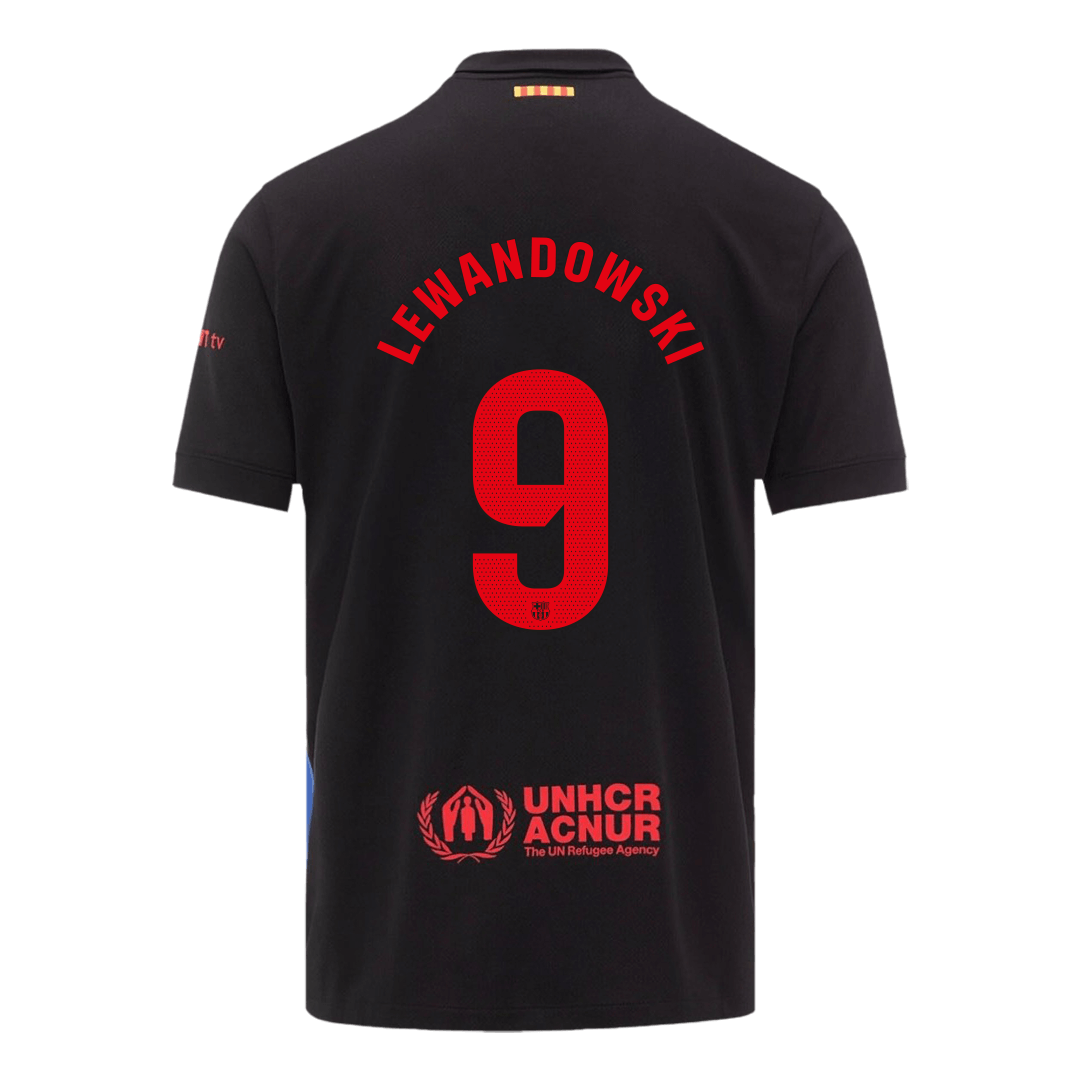 LEWANDOWSKI #9 Barcelona away soccer jersey 2024/25 Go Soccer World Shop