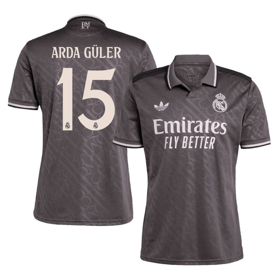 Arda Güler #15 Real Madrid third away soccer jersey 2024/25 Go Soccer World Shop