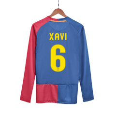 Retro XAVI #6 2008/09 Barcelona Home - UCL Final Long Sleeve soccer jersey Go Soccer World Shop