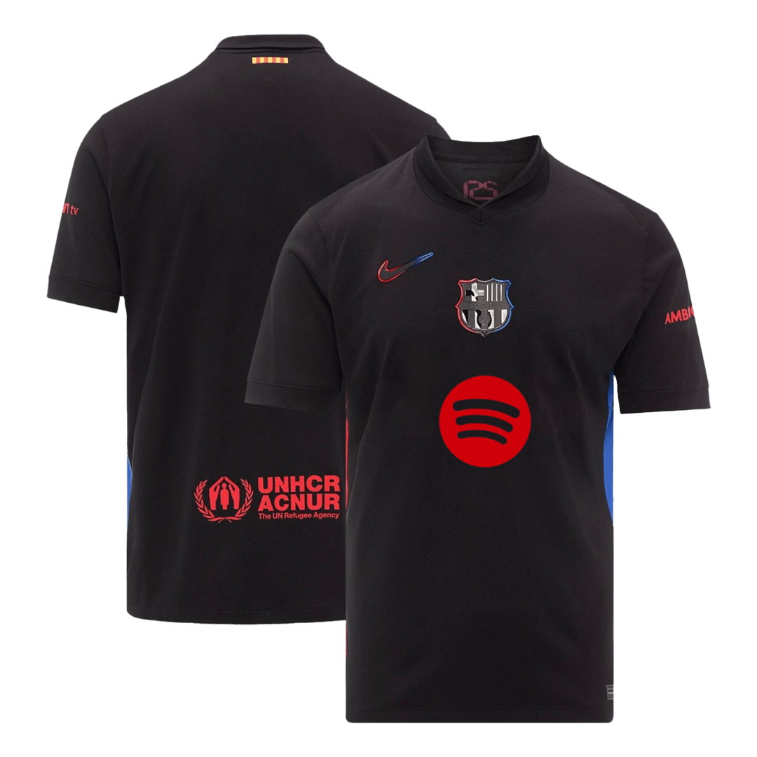 Barcelona 2024/25 away soccer jersey - Spotify logo without text Go Soccer World Shop