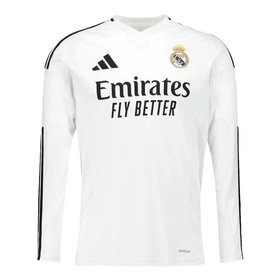 Real Madrid long sleeve soccer jersey 2024/25 Go Soccer World Shop