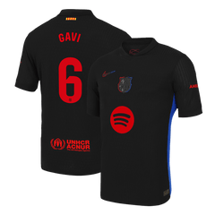 Player version GAVI #6 Barcelona 2024/25 away soccer jersey – Spotify logo without text Go Soccer World Shop