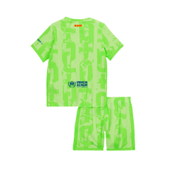 Barcelona Kids Away Kit (Jersey + Shorts) 2024/25 - UCL (Spotify logo without text) Go Soccer World Shop