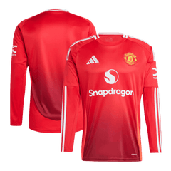 Manchester United long sleeve soccer jersey 2024/25 Go Soccer World Shop