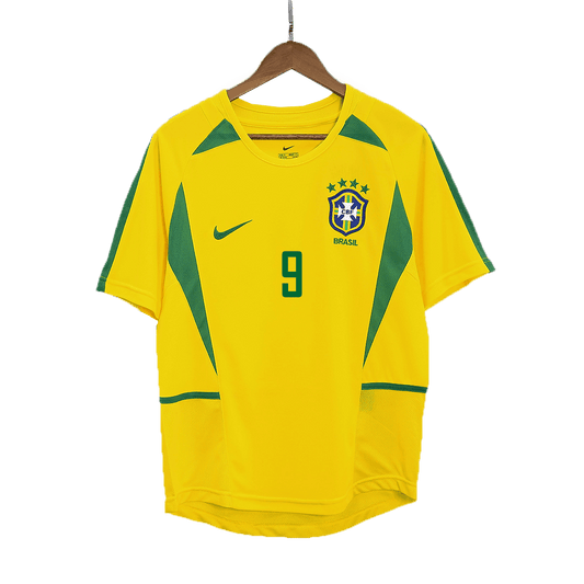 Brazilian RONALDO No. 9 soccer jersey, home, retro 2002/03 Go Soccer World Shop