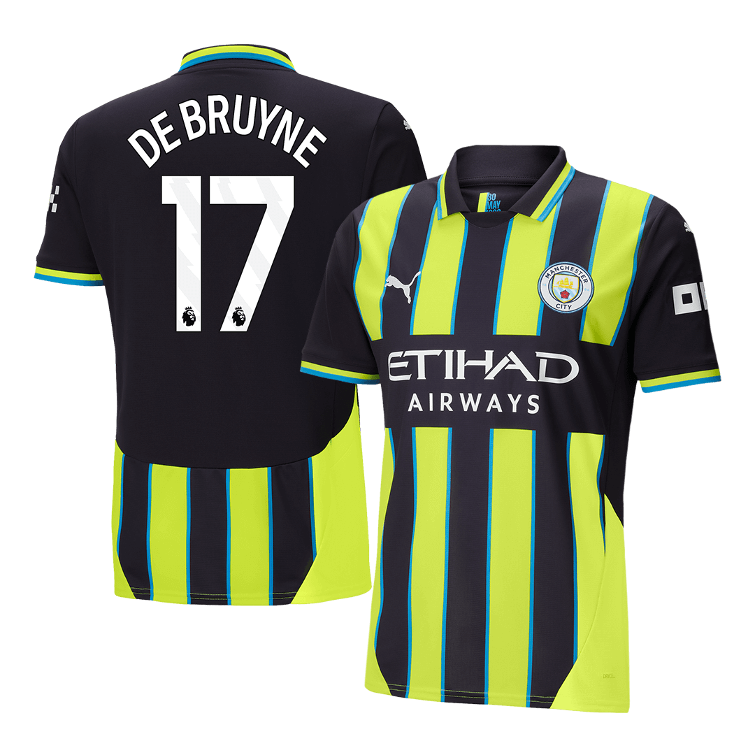 DE BRUYNE #17 Manchester City 2024/25 away soccer jersey Go Soccer World Shop