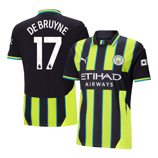 DE BRUYNE #17 Manchester City 2024/25 away soccer jersey Go Soccer World Shop