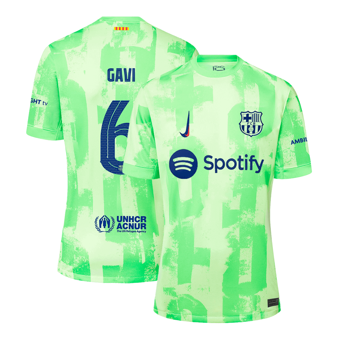 GAVI #6 Barcelona 2024/25 third away soccer jersey - UCL Go Soccer World Shop