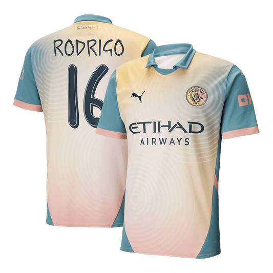 RODRIGO #16 Manchester City Fourth Away soccer jersey 2024/25 - Definitely City Go Soccer World Shop