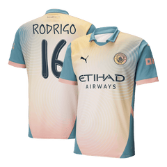 RODRIGO #16 Manchester City Fourth Away Jersey 2024/25 - Definitely City (UCL) Go Soccer World Shop