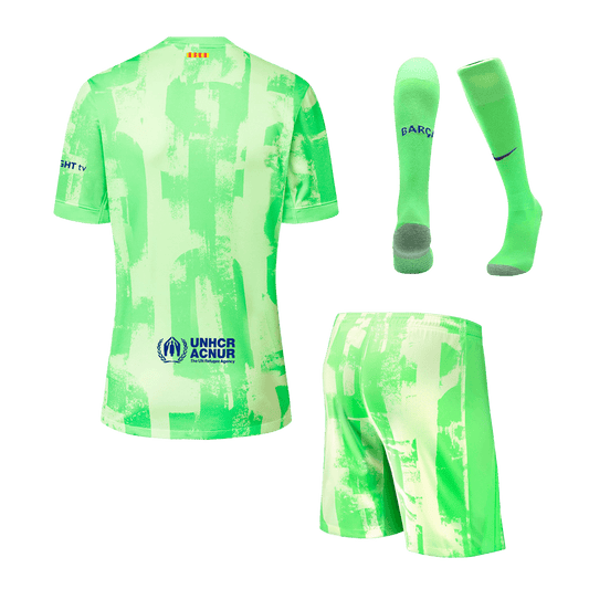 Barcelona third away kit (jersey + shorts + socks) 2024/25- (Spotify logo without text) Go Soccer World Shop