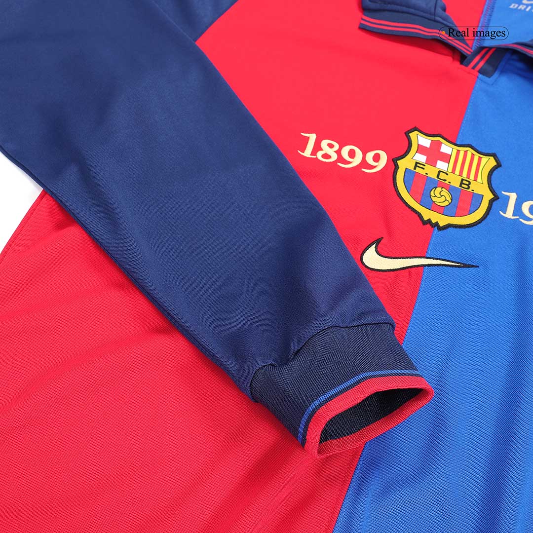 Retro 1999/00 Barcelona Home long-sleeved soccer jersey Go Soccer World Shop