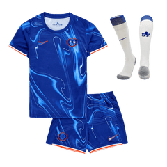 Chelsea Home Kids' soccer jersey Set (Jersey + Shorts + Socks) 2024/25 Go Soccer World Shop