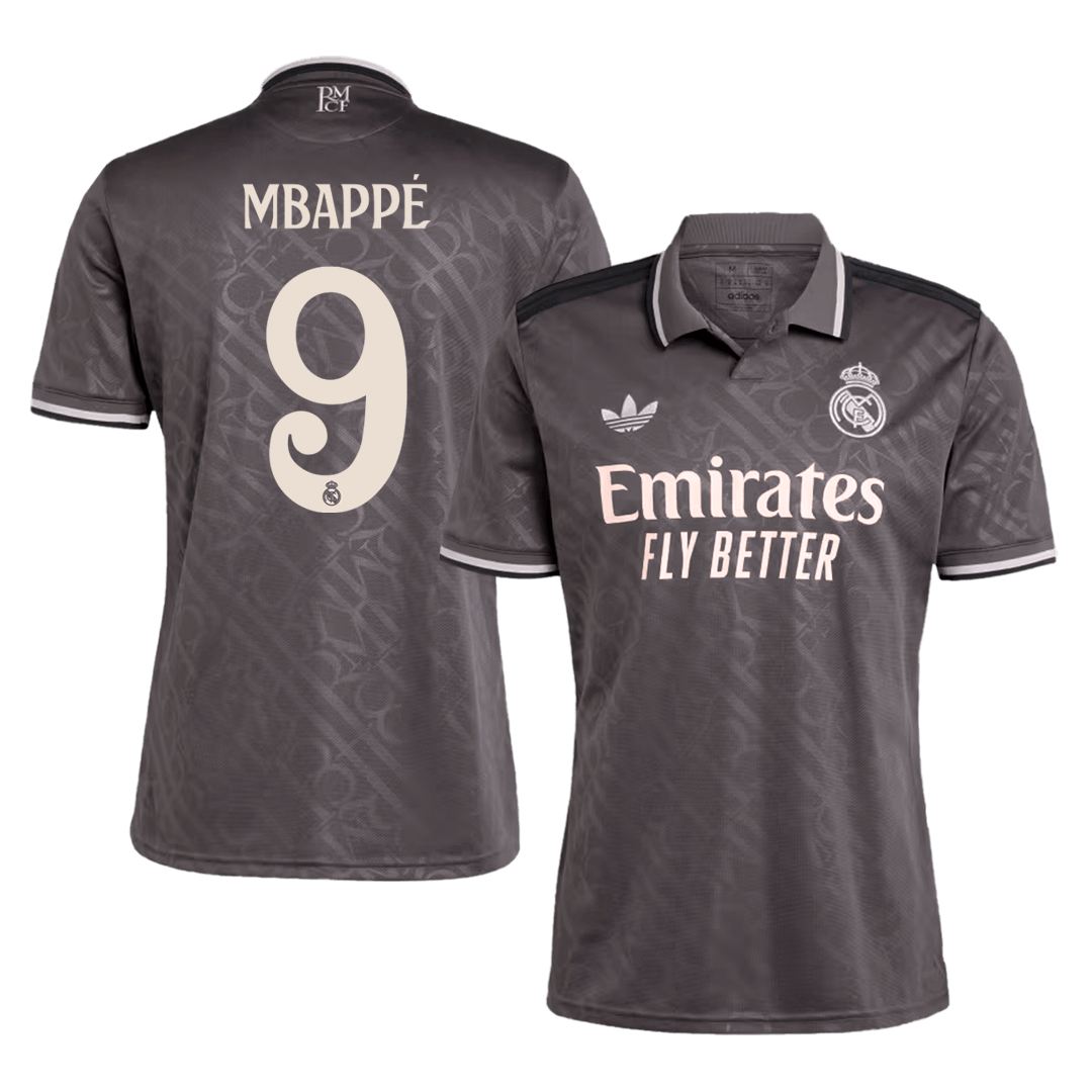 Mbappé Real Madrid third away soccer jersey No. 9 for 2024/25 Go Soccer World Shop