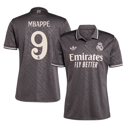 Mbappé Real Madrid third away soccer jersey No. 9 for 2024/25 Go Soccer World Shop