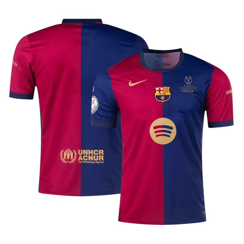 Barcelona Home Soccer Jersey 2024/25 - Copa del Rey Final Go Soccer World Shop