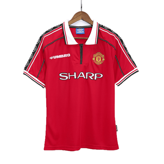 Manchester United retro home soccer jersey 98/00 Go Soccer World Shop