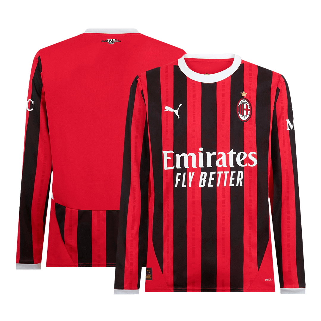 AC Milan 2024/25 long-sleeved soccer jersey Go Soccer World Shop