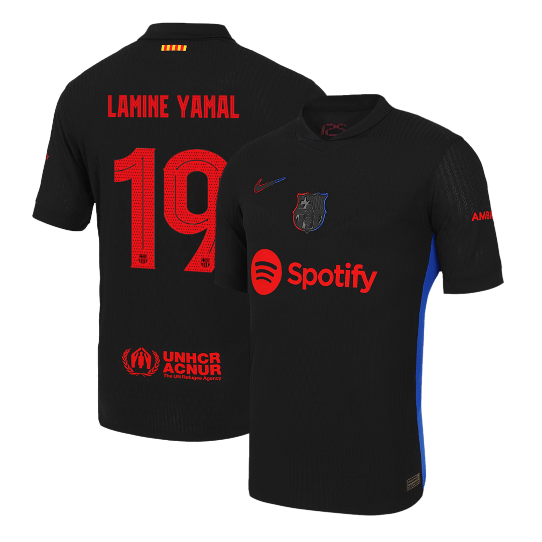 Player version LAMINE YAMAL #19 Barcelona Away soccer jersey 2024/25 - UCL Go Soccer World Shop