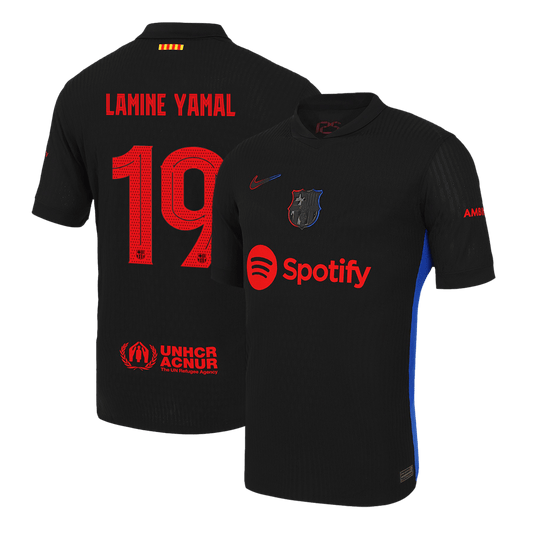 Player version LAMINE YAMAL #19 Barcelona Away soccer jersey 2024/25 - UCL Go Soccer World Shop