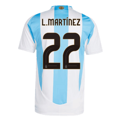 Argentina Lautaro Martínez #22 Copa América 2024 Home Match jersey Go Soccer World Shop