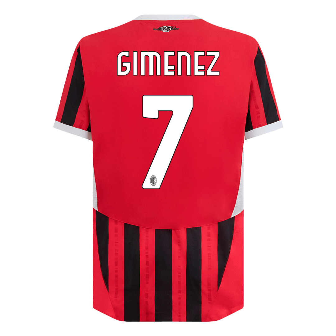 Player Version GIMENEZ #7 AC Milan Home Cheap Soccer Jersey 2024/25 Go Soccer World Shop
