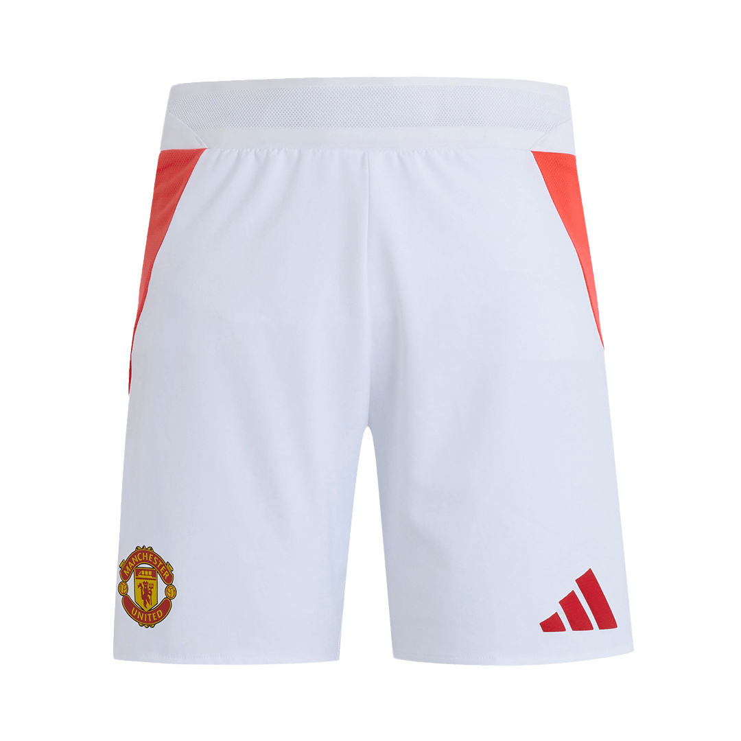 Player Version Manchester United Home Soccer Shorts 2024/25 Go Soccer World Shop