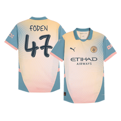 FODEN Player Version #47 Manchester City Fourth Away soccer jersey 2024/25 - Definitely City Go Soccer World Shop