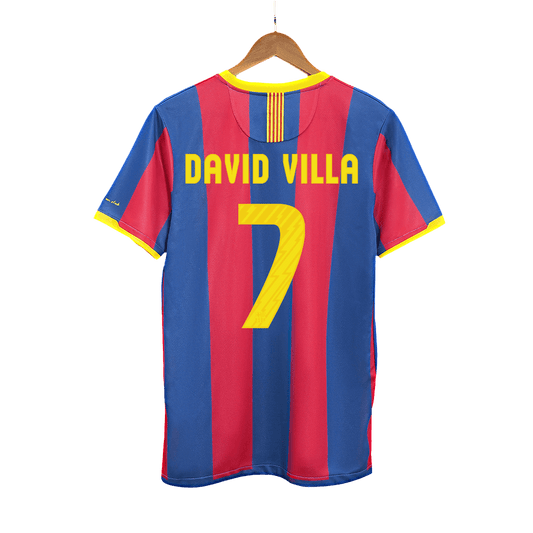 Retro DAVID VILLA #7 2010/11 Barcelona Home soccer jersey Go Soccer World Shop